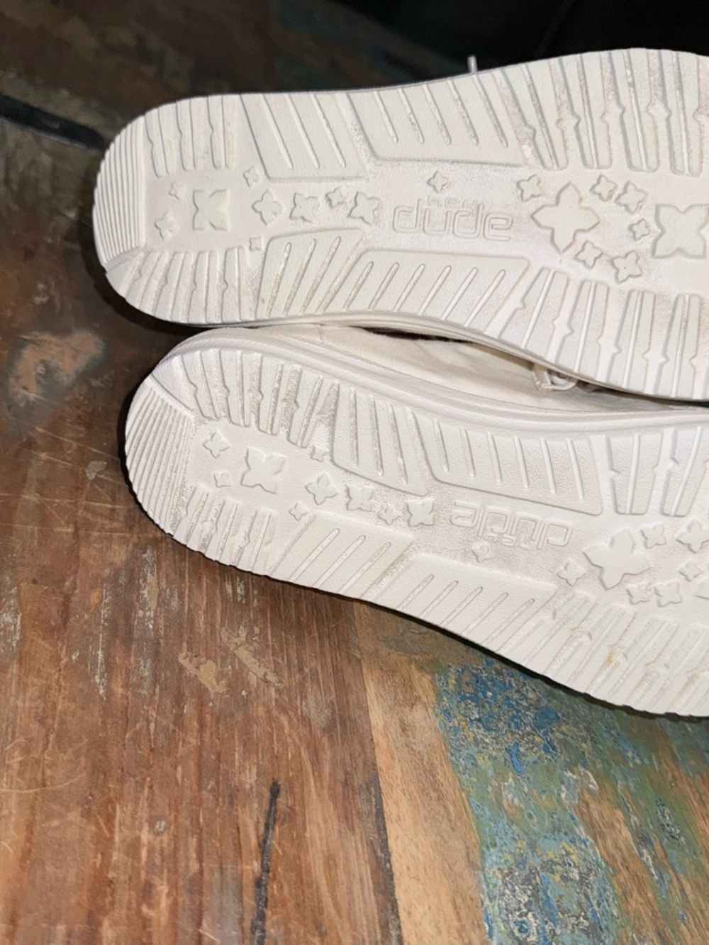 ⭐️ Hey Dude Wendy Casual Slip-On Canvas Sneakers Cream size 7 - Picture 5 of 6